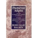 Pamětní nápis - Bohuslav Balbín 