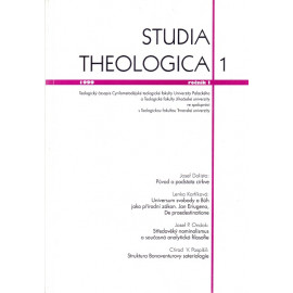 Studia theologica 1/1999