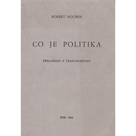 Co je politika - Robert Houben