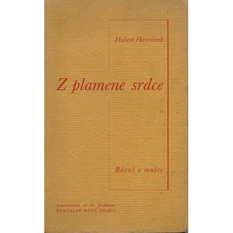 Z plamene srdce - Hubert Havránek