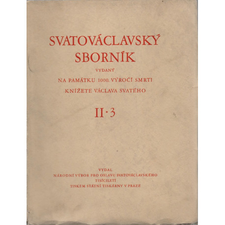 Svatováclavský sborník II. 3