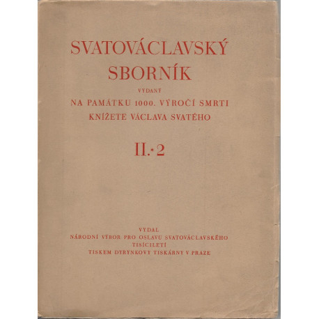 Svatováclavský sborník II. 2