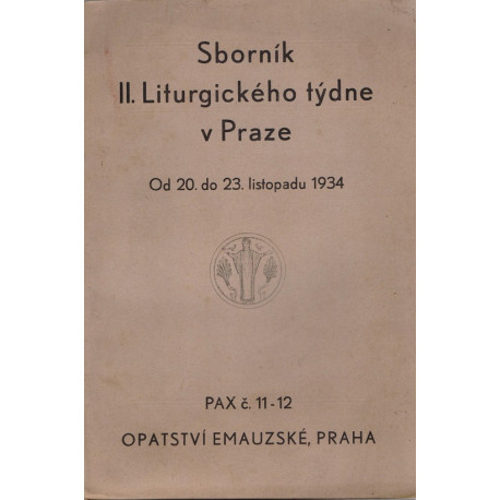 Sborník II. Liturgického týdne v Praze