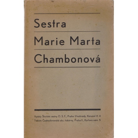 Sestra Marie Marta Chambonová