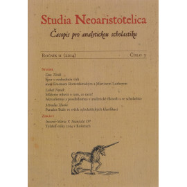 Studia Neoaristotelica ročník 11 (2014), číslo 3