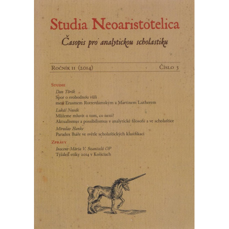 Studia Neoaristotelica ročník 11 (2014), číslo 3