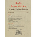 Studia Neoaristotelica ročník 9 (2012), číslo 2