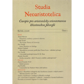 Studia Neoaristotelica ročník 3 (2006), číslo 1