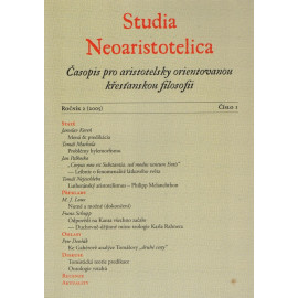 Studia Neoaristotelica ročník 2 (2005), číslo 1