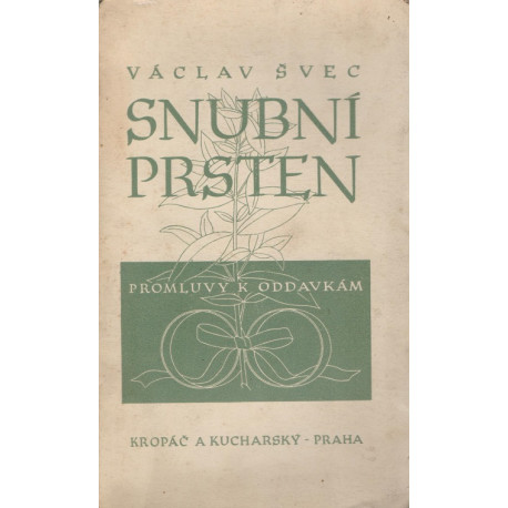 Snubní prsten - Václav Švec